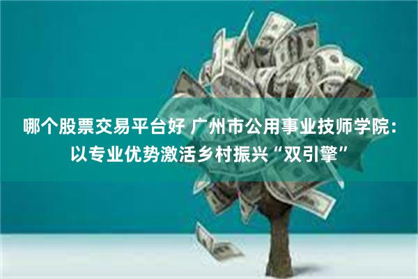 哪个股票交易平台好 广州市公用事业技师学院：以专业优势激活乡村振兴“双引擎”