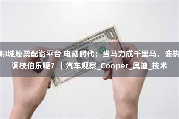 聊城股票配资平台 电动时代：当马力成千里马，谁执调校伯乐鞭？｜汽车观察_Cooper_奥迪_技术