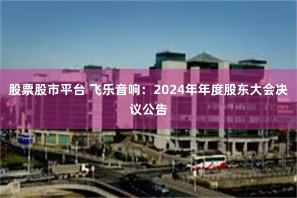 股票股市平台 飞乐音响：2024年年度股东大会决议公告