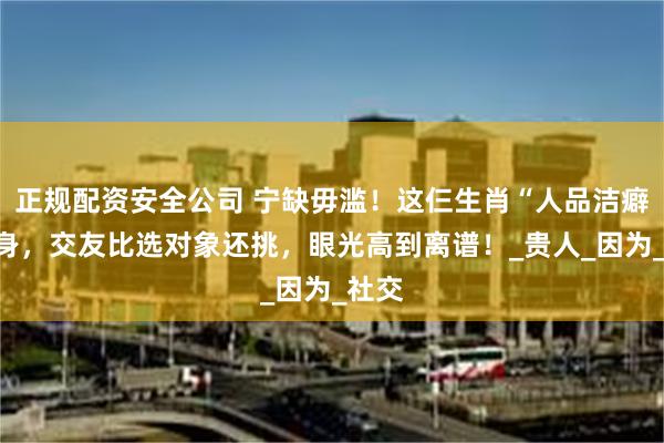 正规配资安全公司 宁缺毋滥！这仨生肖“人品洁癖”上身，交友比选对象还挑，眼光高到离谱！_贵人_因为_社交